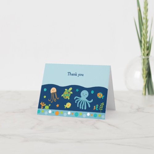 Under the Sea Thank You Cards