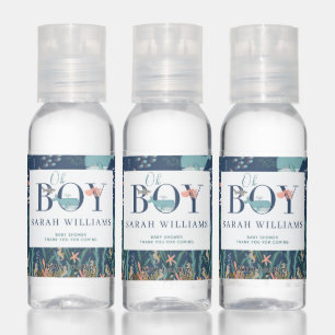 Under the Sea Theme Baby Shower Hand Sanitizer