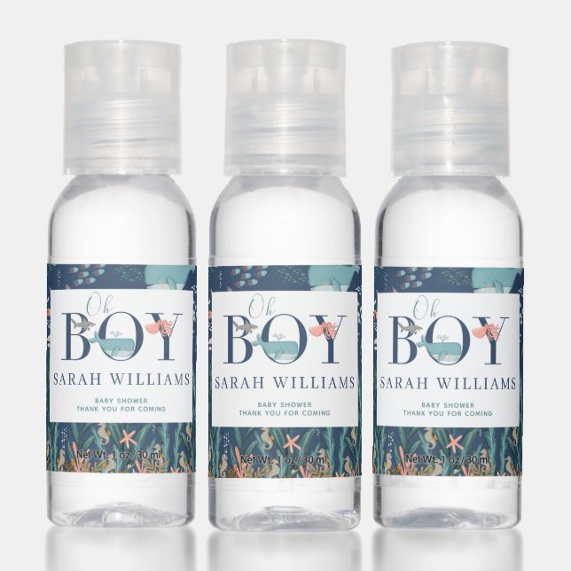 Under the Sea Theme Baby Shower Hand Sanitizer (Set)