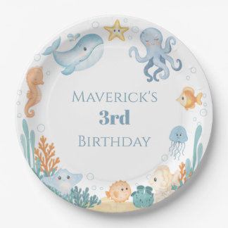Under the Sea theme Paper Plate