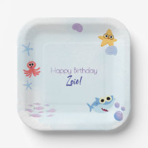 Under the Sea Themed Paper Plate