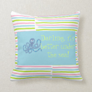 Under the Sea Throw pillow