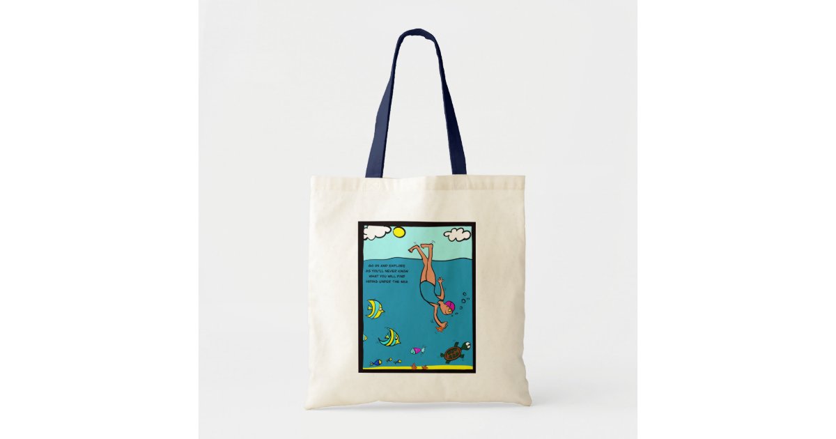 Under the sea! tote bag