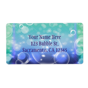 Under The Sea Tropical Ocean Party Invitation Label