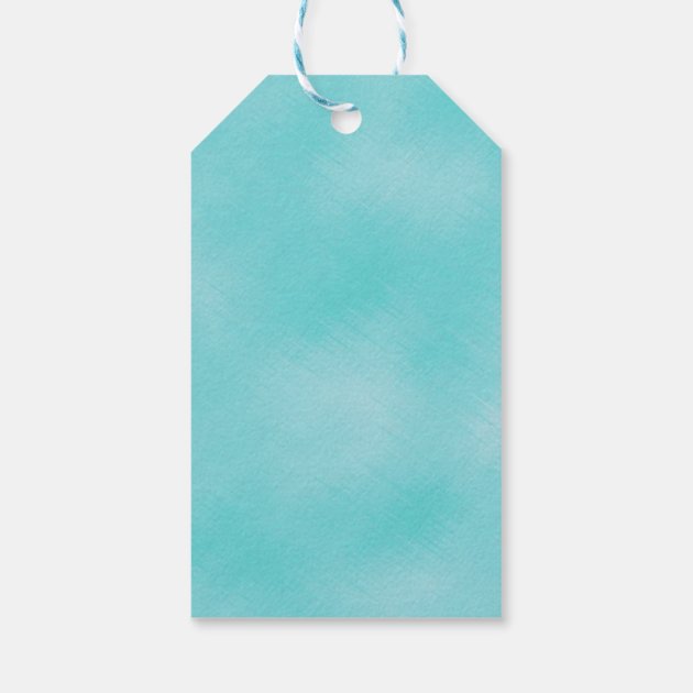 Under The Sea Turquoise Thank You Favor Gift Tags