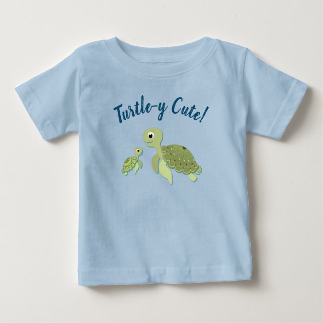 Under the Sea Turtle Baby Shower Baby T-Shirt (Front)