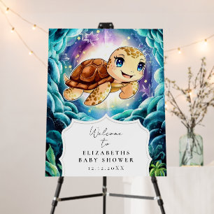 Under the Sea Turtle Baby Shower Welcome Sign