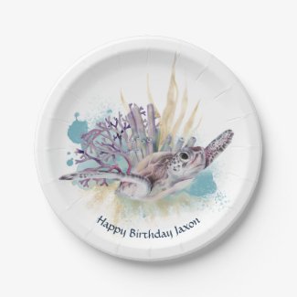 Under the Sea Turtle Cute Marine Animal Birthday 