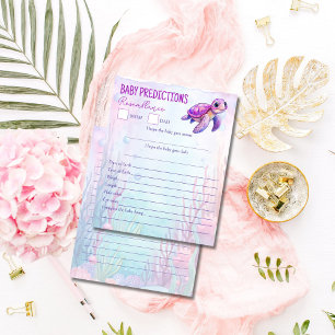 Under the sea turtle pink baby predictions advice