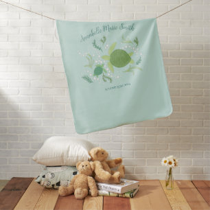 Under the Sea Turtles Baby Shower Blanket