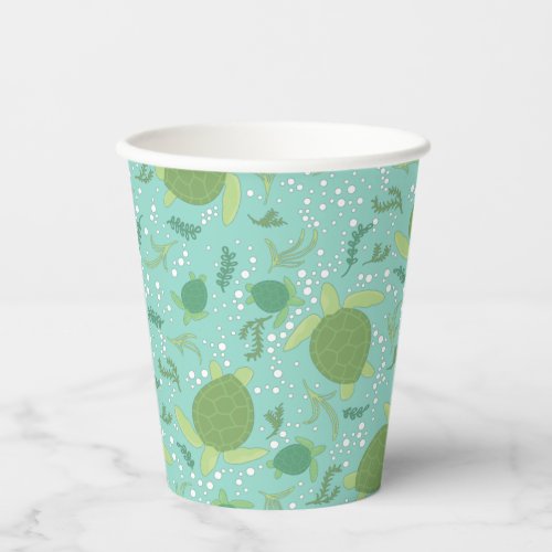 Under the Sea Turtles Baby Shower Paper Cups