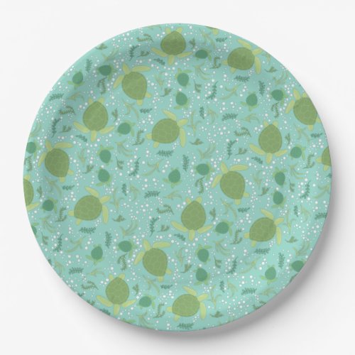 Under the Sea Turtles Baby Shower Paper Plates