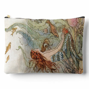 Under the Sea Vintage Mermaid  Accessory Pouch