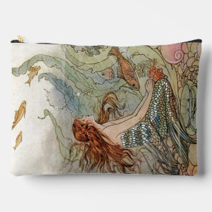 Under the Sea Vintage Mermaid Accessory Pouch