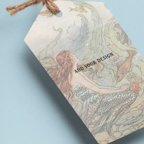 Under the Sea Vintage Mermaid Brand Tags W/String