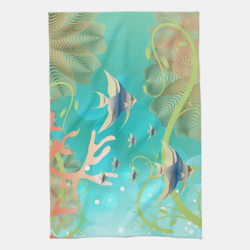 Under the Sea Water Design Towel