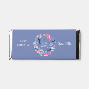 Under the Sea Watercolor Ocean Animals Baby Shower Hershey Bar Favors