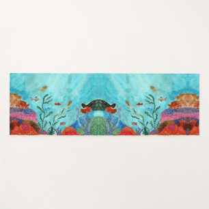 Under The Sea Watercolor Workout Yoga Mat