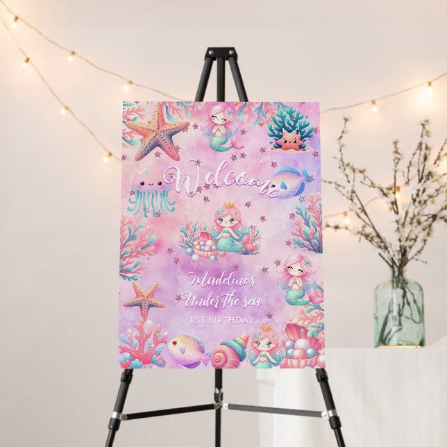 Under The Sea Welcome Foam Board (In Situ (Stand))