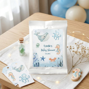 Under the Sea Whale Crab Starfish Baby Shower Margarita Drink Mix