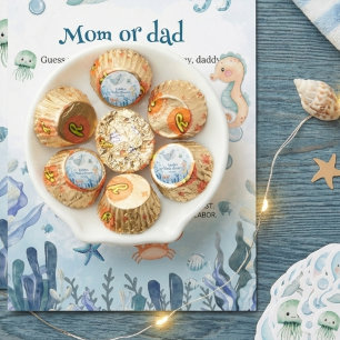 Under the Sea Whale Crab Starfish Baby Shower Reese's Peanut Butter Cups