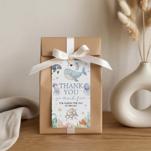 Under the Sea Whale Favor Tags