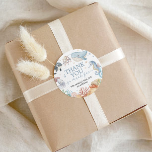 Under the Sea Whale Favor Tags
