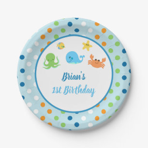 Under The Sea/Whale Paper Plate