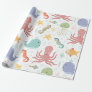 Under the Sea Whale Pattern Wrapping Paper