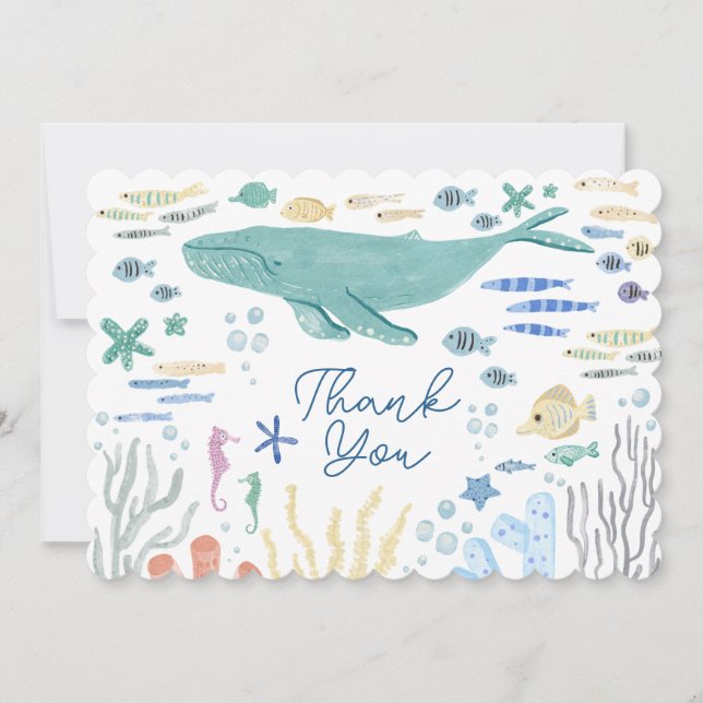 Under The Sea Whale Thank You (Front)