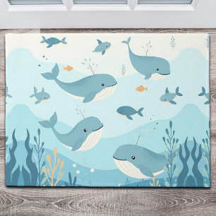 Under the Sea Whales & Fish Doormat