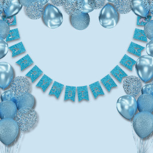 Under The Sea With Dolphins Birthday Party Bunting Flags