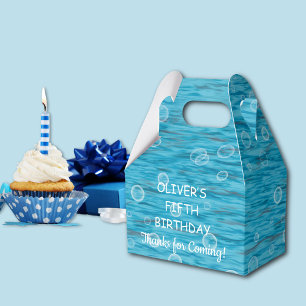 Under The Sea With Dolphins Birthday Party Favor Boxes