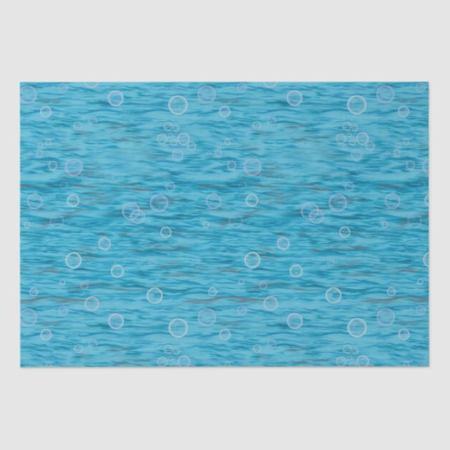 Under The Sea With Dolphins Birthday Party Tissue Paper (Front)
