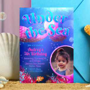 Under the Sea with Photo Invitation