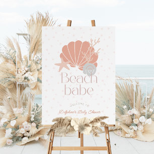 Under the Sea You Soon Brown Baby Shower Welcome Foam Board