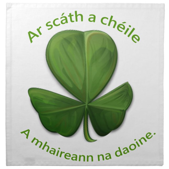 Under the shelter of each other people survive cloth napkin (Front)