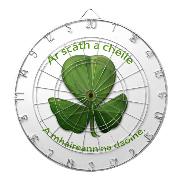 Under the shelter of each other people survive dart board (Front)