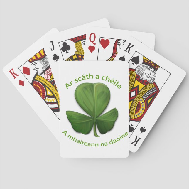 Under the shelter of each other people survive poker cards (Back)