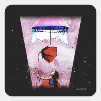 Under the Shelter of the Stars Square Sticker