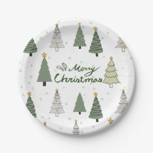 Under the Snowy Trees – Christmas Paper Plates