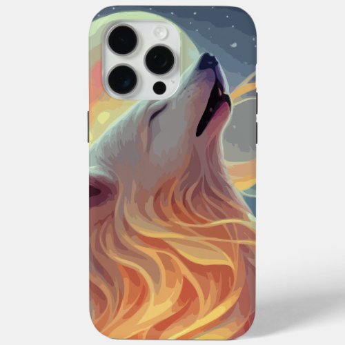 Under the Soft Moon A Dogs Nocturnal Dreamscape iPhone 15 Pro Max Case