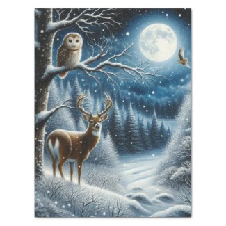 Under the Solstice Moon Winter Woodland 