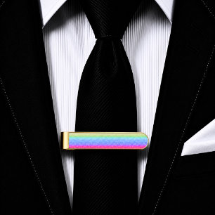 Under the Spectrum Veil Gold Finish Tie Bar