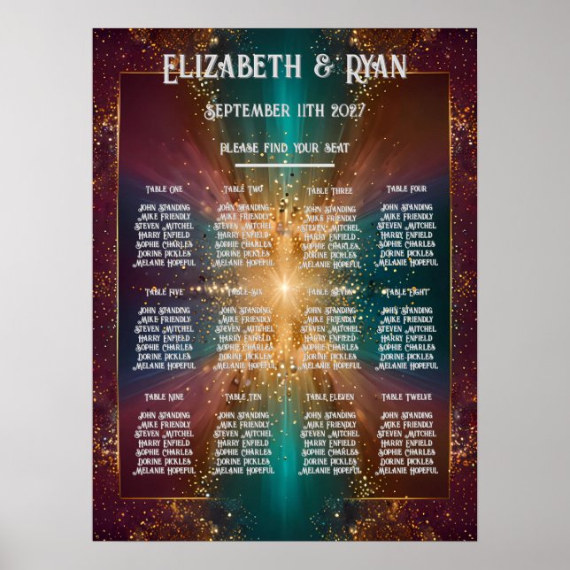 "Under the Stars: A Celebration of Love" Poster (Front)
