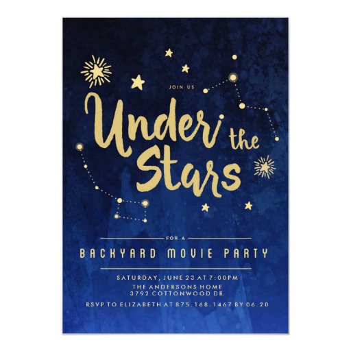 Under The Stars Invitations 7