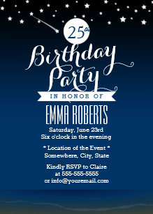 under the stars invitations zazzle