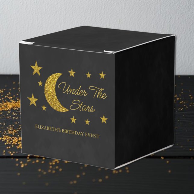 Under The Stars Birthday Favor Boxes (Creator Uploaded)