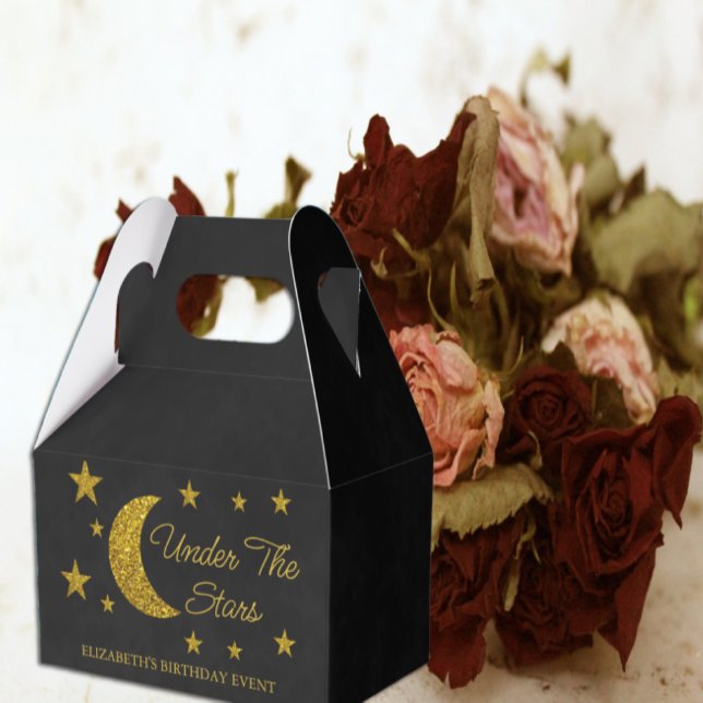 Under The Stars Birthday Favor Boxes (Creator Uploaded)