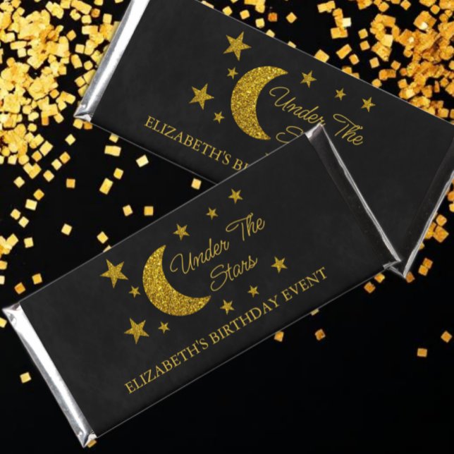 Under The Stars Birthday Hershey Bar Favors (Creator Uploaded)